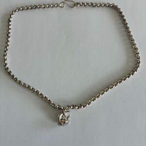 Vintage Robert Lee Morris Sterling Silver heart necklace